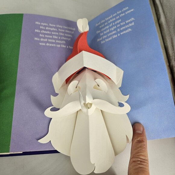 The Night Before Christmas Robert Sabuda Pop-Up First Edition Hardcover Moore - Picture 7 of 12